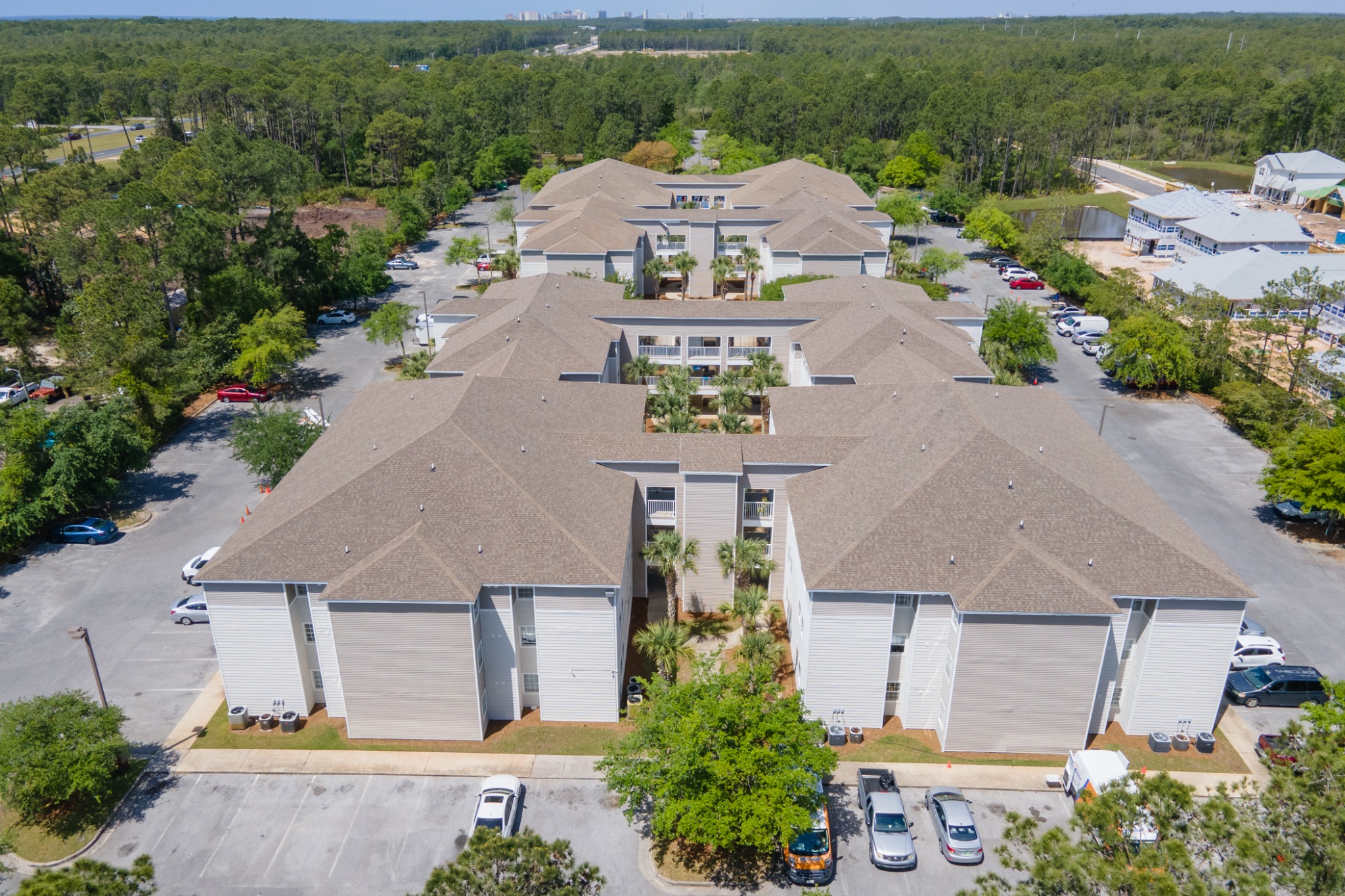 Aerial view of Hunters Bay
